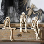 Newman House Studio Summer-Halloween Skeleton-Decorations - No-Evil Statues - Image 2