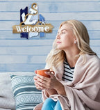 CoTa Global Atlantic Anchor Welcome Nautical Decor Sign - Nautical Themed Wood Sign, Beach Decor for Wall, Novelty White and Blue Starfish and Anchor Wooden Figure, Coastal Wall Decor Sign Accent - Image 6