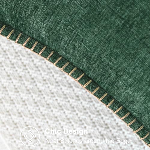 CaliTime Decorative Couch Throw Pillow Covers 24 X 24 Inches Dark Green - Image 3