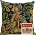 William Morris Black Tapestry Throw Pillow Cover 18 x 18 in With Zipper by CCharlotteHomeFurnishings