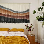 Macrame Wall Hanging Boho Wall Decor Large-Scale Tie-Dye Tapestry 57"W*35"L - Image 3