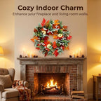 20 Inch Winter Wreaths for Front Door - Image 6
