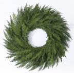26’’ Large Real Touch Christmas Wreath, Artificial Cedar Wreath for Door by MISSIROSE