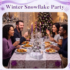 250 Pcs Winter Snowflake Winter Wonderland Party Decoration Supplies - Image 4