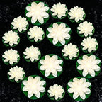 Hortsun 18 Pcs 3.94/5.91 in Floating Lotus Lights with Battery, White by Hortsun