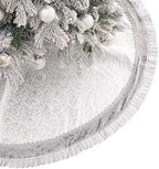 Valery Madelyn 36 Inch Sliver Christmas Tree Skirt for Tree Decorations by ValeryMadelyn