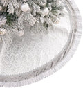 Valery Madelyn 60 Inch Sliver Christmas Tree Skirt for Tree Decorations by ValeryMadelyn