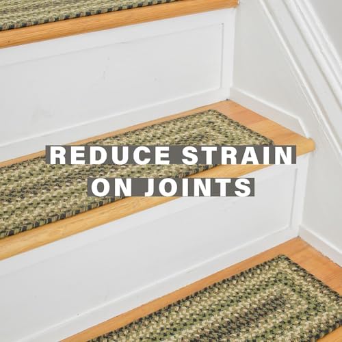 Homespice Pinecone Jute Braided Stair Treads, Rect 8x28 Set of 13 - Image 3
