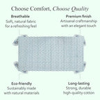 CPC Tablecloth 100% Cotton 80x120 Inch Indian Block Print Rectangle Table Cover, Washable Table Cloth for Weddings, Spring/Summer, Barbeque - Poppy Blue - Image 6
