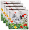 Maison d' Hermine Cloth Napkins Set of 4 Reusable 100% Cotton (20" x 20") by MaisondHermine