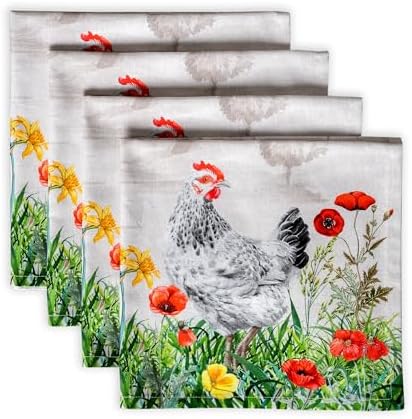 Maison d' Hermine Cloth Napkins Set of 4 Reusable 100% Cotton (20" x 20") by MaisondHermine