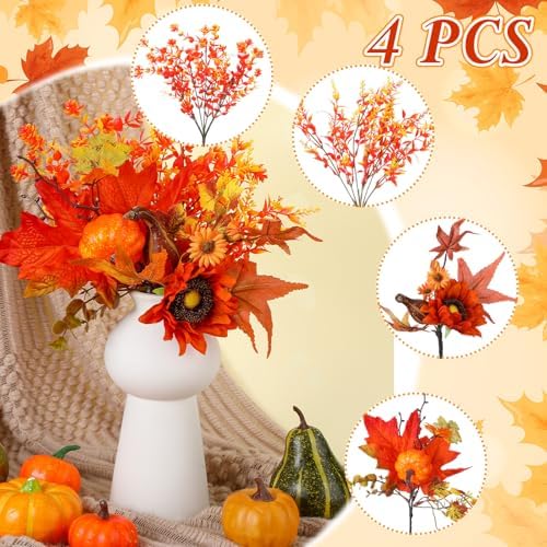 Fall Cornucopia Basket Thanksgiving Table Harvest Fern Cornucopia - Image 5