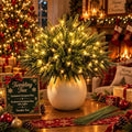 2027 New 10/12 Piece Set Twinkling Tree, Enchanted Evergreen Pine with Lights, Christmas Winter Tabletop Decorations for Mantel, Vase, Shelf & Holiday Home Décor (10) by Unknown