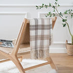 Fall Plaid Throw Blanket for Couch, Farmhouse Throw Blanket 49"x63" - Image 2
