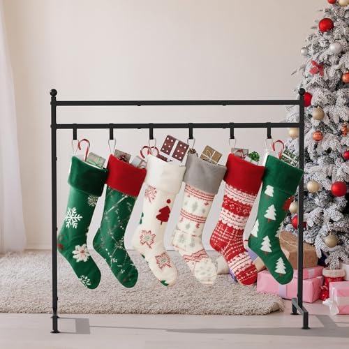 Livilord Christmas Stocking Holder Stand, 8-Hook Freestanding, Metal - Image 7