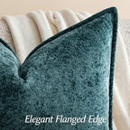 a moment Throw Pillow Covers 18X18 Inch 4 Packs,Soft Velvet Decorative Pillow Cases with 3D Ice Flower,Texture Modern Accent Cushion Covers for Sofa Couch Home Decor Peacock Noir - Image 3