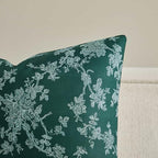 100% Cotton French Pastoral Throw Pillow Covers Set of 2, 24x24 Inch Background/Green Farmhouse Decorative Cushion Covers for Sofa Bed Living Room Home Decor - Image 2