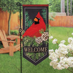 Evergreen Flag Cardinal and Evergreen Garden Flag | 28 x 12 Inches | Outdoor Décor For Holiday Christmas - Image 2