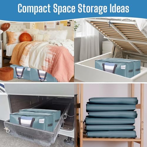 VENO Moving Bags, Wide Open Top, Clear Window, Light Blue, 6 Pack - Image 6