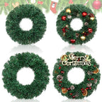 Hotop 4 Pcs Artificial Christmas Wreath for Front Door, 12 Inch, 14 Inch by Hotop