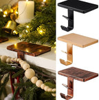MorningRo 6 Pack 2 in 1 Stocking Holders for Mantle, Black Brass Bronze by MorningRo