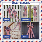 Sosation 4th of July Double-Sided Bow Door Decoration American Flag Patriotic Double-Sided Bows with Red White Blue Hanging Decor for 250th USA 4th of July Independence Day Memorial Day Decoration - Image 6