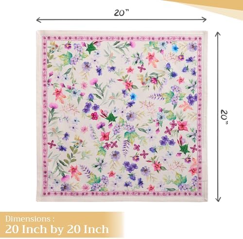Maison d' Hermine Cloth Napkins Set of 4 Reusable 100% Cotton (20" x 20") - Image 4