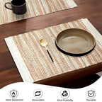 Hausattire Woven Table Placemats Set of 4 - Rust, Jute Boho Outdoor Table Mats for Kitchen Dining Decoration | Easy Clean Heat Resistant Farmhouse Dinner Spring Easter Placemat - 13x19 Inch - Image 5