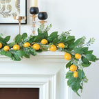 Mizii Artificial Lemon Garland 6FT Fake Fruit Lemons Garland Hanging Vines with Green Leaves Greenery Decorations for Kitchen Table Centerpieces Room Wall Party Wedding Birthday Decor (Lemon) - Image 4