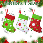 Realspring 48 Pcs Mini Christmas Stockings 6 Inches - Image 2