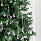 Vercraft 100 Pcs Christmas Tree Acrylic Hanging Ornaments,Clear - Image 5