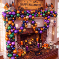 Suncalla 6ft Halloween Bead Garland Black Orange Purple Green Ball Ornament by Unknown
