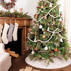Knit Christmas Tree Skirts, Neutral Tree Skirt, Cozy Christmas Decorations - Image 7