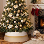 28 Inch Boho Christmas Tree Collar, Cotton Rope Christmas Tree Skirt - Image 5