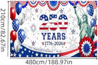 American 250th Birthday Garage Door Cover Decorations, 4th of July Photograph Backdrop America USA Banner 250th Anniversary Garage Door for Independence Day Patriotic Party Outdoor Decor Banners (A) - Image 5