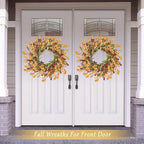 Artgar Fall Wreath, 24 Inch Fall Wreaths for Front Door - Image 6