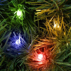 Casafield 24" Pre-Lit Fir Artificial Christmas Wreath Holiday Décor, 50 LED White & Multicolor Lights, 100 PVC Tips for Front Door, Window, or Mantel - Image 6