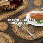 Homespice Kingston Braided Table Runner Ideal as Dining Runner, Oval 11x36 - Image 4