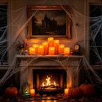 Eebuss Flameless Candles with Remote Timer, Battery Operated Realistic Flickering LED Candles, 9 Packs Fake Candles for Home Decor (D3 x H 3" 4" 5" 6" 7") Orange - Image 2
