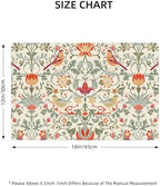 William Morris Placemats Set of 6, Strawberry Thieves Heat Resistant Non-Slip Washable Placemats for Kitchen Dining Party Indoor Outdoor, 12x18 Inches - Image 2