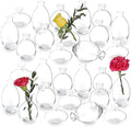 28 Clear Bud Vases in Bulk, Glass Small Bud Vase for Centerpieces by DOLEEYAE