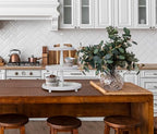 Creative Co-Op Round 3-Tier Decorative Wood Tray with Hobnail Edge, White - Image 6