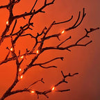 LITBLOOM Halloween Garland Lights 8 Functions 120 Orange and Purple Bi-Color Fairy Lights, Lighted Black Garland Battery Operated for Fall Halloween Decor Inside Outdoor - Image 3
