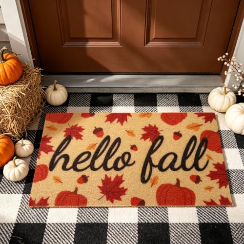 Fall Door Mat, Non Slip Outdoor Front Porch Welcome Mat 24"x48" - Image 6