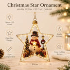 Glowing Christmas Story Ornaments, 7-Piece Light Up Mini Scene Set (Set O) - Image 4