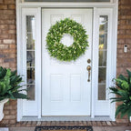 26 Inch Large Greenery Eucalyptus Boxwood Wreaths Artificial Easter Summer Spring Wreaths for Front Door Outdoor All Season Spring Decorations for Home Porch Room Window Wall Farmhouse (Berries) - Image 2
