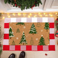 Moucuny 2 Pcs Christmas Coir Doormat Outdoor, Non Slip by Moucuny