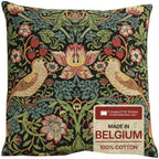 William Morris Strawberry Thief A Blue Tapestry Throw Pillow Cover 18 x 18 by CCharlotteHomeFurnishings