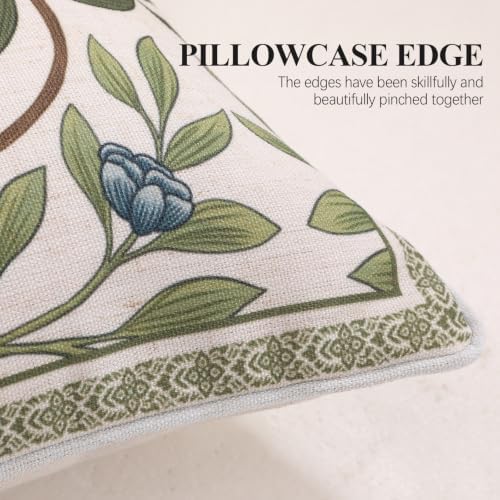 ISAENNE Designer Linen Throw Pillow Cover,Set of 2,28"x12"-Mosella A - Image 7
