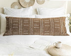 BlissBlush Decorativew Boho Body Pillow Cover 20x54, Brown Soft Oversized Long Lumbar Pillow, Boho Textured Oversize Body Pillow, Cover ONLY - Image 6